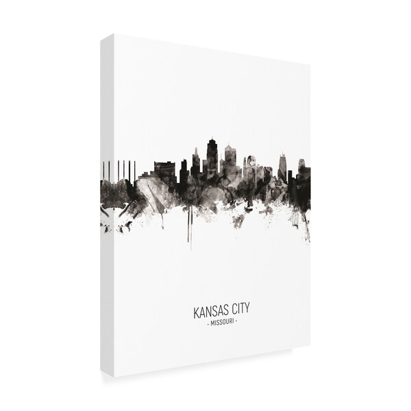 Michael Tompsett 'Kansas City Missouri Skyline Portrait II' Canvas Art,35x47